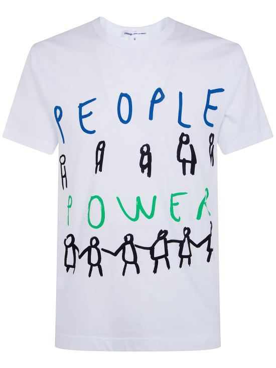 26SS 꼼데가르송 반팔 티셔츠 FQ T037 WHITE