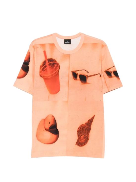 26SS PS 바이 폴스미스 반팔 티셔츠 M2R 220X VP5723 16 ORANGE - PS BY PAUL SMITH