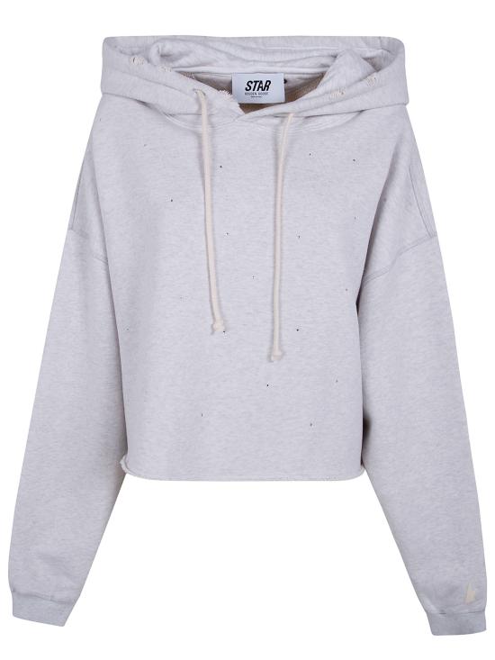 26SS 골든구스 후드 티셔츠 GWP02699 P002514 60665 60665 VINTAGE GRAY MELANGE - GOLDEN GOOSE