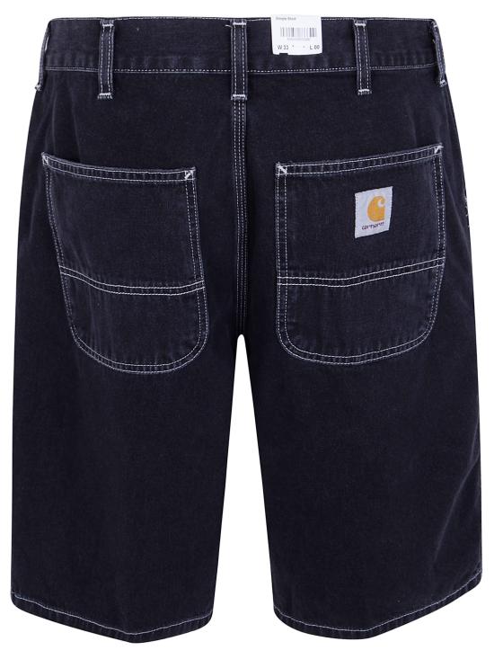 26SS 칼하트 WIP 심플 쇼츠 데님 I033333 8906 8906 BLACK STONE WASHED - CARHARTT WIP