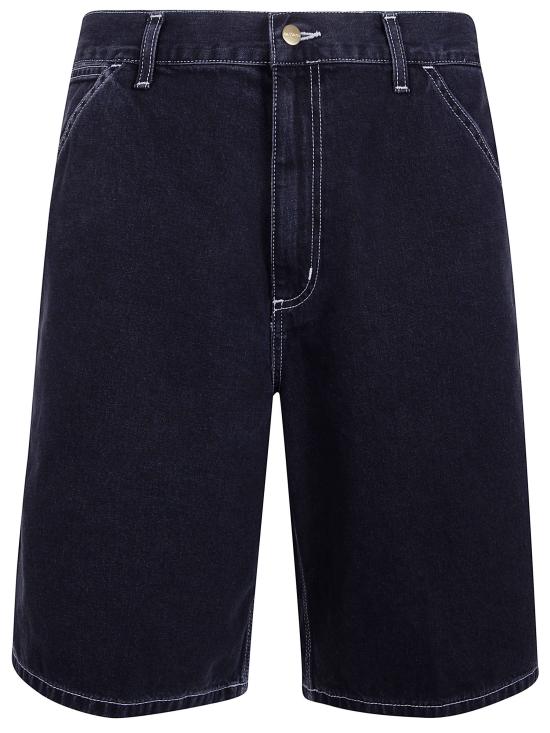 26SS 칼하트 WIP 심플 쇼츠 데님 I033333 8906 8906 BLACK STONE WASHED - CARHARTT WIP
