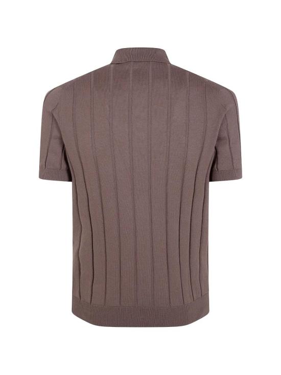 26SS 그랑싸쏘 반팔 셔츠 57143 20634 146 BROWN - GRAN SASSO