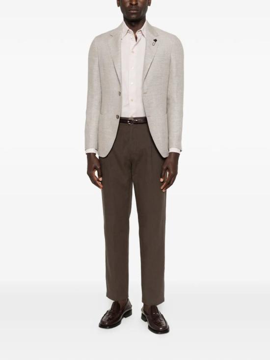 26SS 에르노 스트레이트 팬츠 PT000185U 17147 8800 DARK BROWN - HERNO