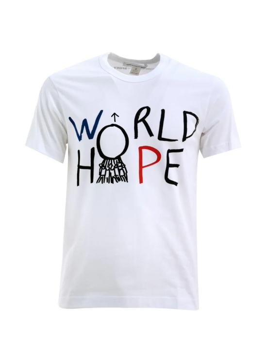 26SS 꼼데가르송 반팔 티셔츠 FQ T029 WHITE - COMME DES GARCONS