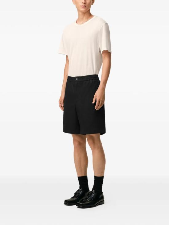 26SS 아미 코튼 엘라스티케이티드 웨이스트 아미 드 하트 쇼츠 HSO835 CO0132 001 BLACK - AMI