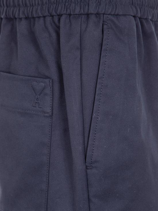 26SS 아미 코튼 엘라스티케이티드 웨이스트 아미 드 하트 쇼츠 HSO835 CO0132 001 BLACK - AMI