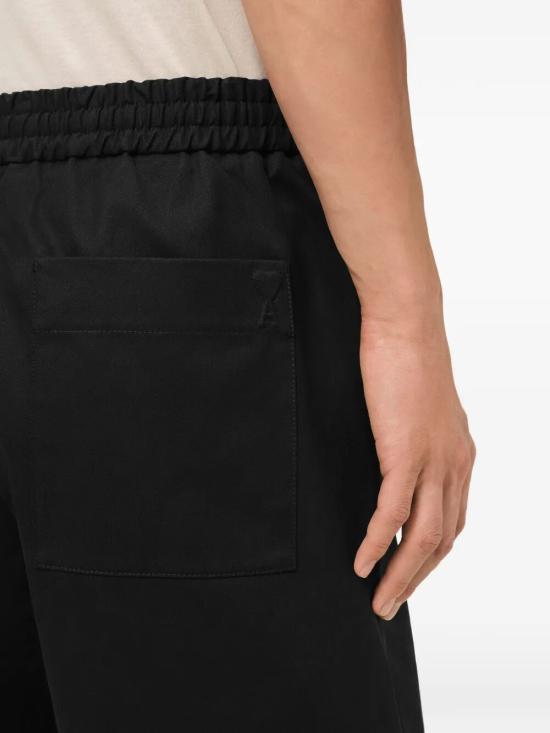 26SS 아미 코튼 엘라스티케이티드 웨이스트 아미 드 하트 쇼츠 HSO835 CO0132 001 BLACK - AMI