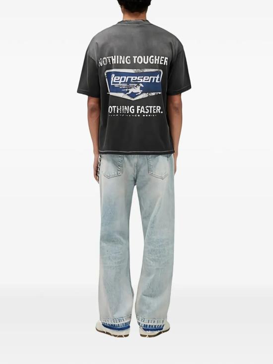 26SS 리프레젠트 반팔 티셔츠 MLM100596 STAINED BLACK - REPRESENT