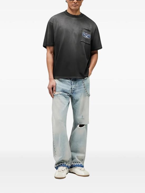 26SS 리프레젠트 반팔 티셔츠 MLM100596 STAINED BLACK - REPRESENT