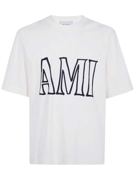 26SS 아미 코튼 아미 파리 프린트 티셔츠 UTS380 726 - AMI