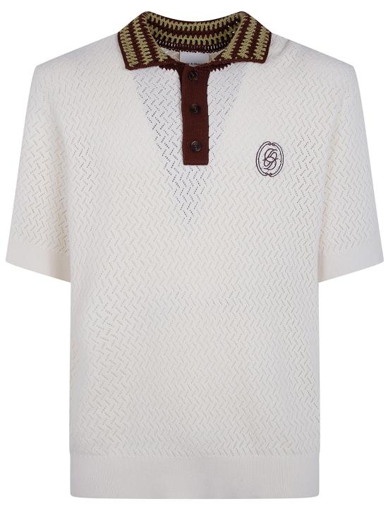 26SS 드롤드무슈 폴로 티셔츠 K PO206 CO292 OW OFF WHITE