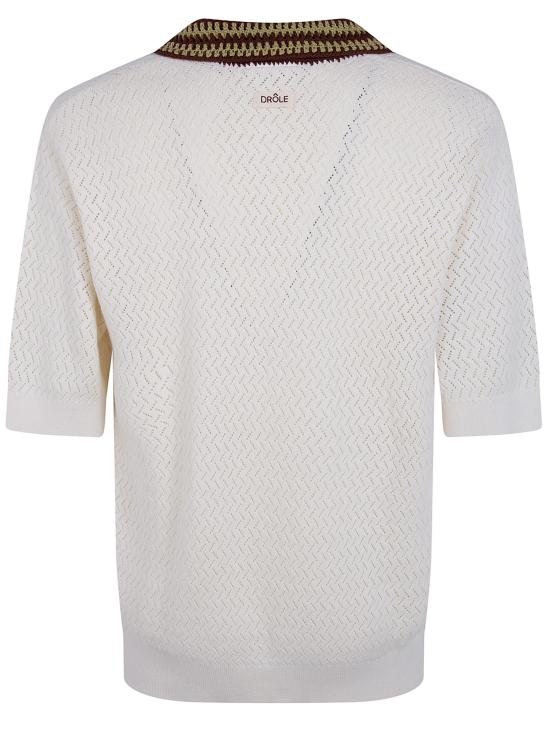 26SS 드롤드무슈 폴로 티셔츠 K PO206 CO292 OW OFF WHITE - DROLE DE MONSIEUR