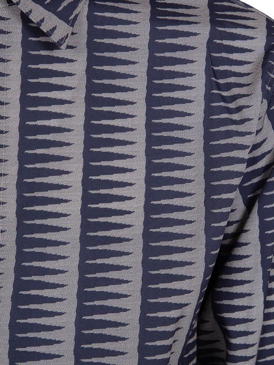 26SS 엠포리오 아르마니 긴팔 셔츠 EM004178 AF14214 FB472 FANCY PATTERN BLUE NAVY - EMPORIO ARMANI