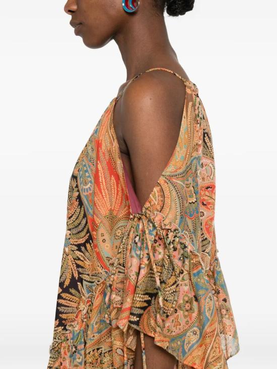 26SS 에트로 숏 원피스 WRHA0628 99SA5V0 X0860 RED PRINT - ETRO