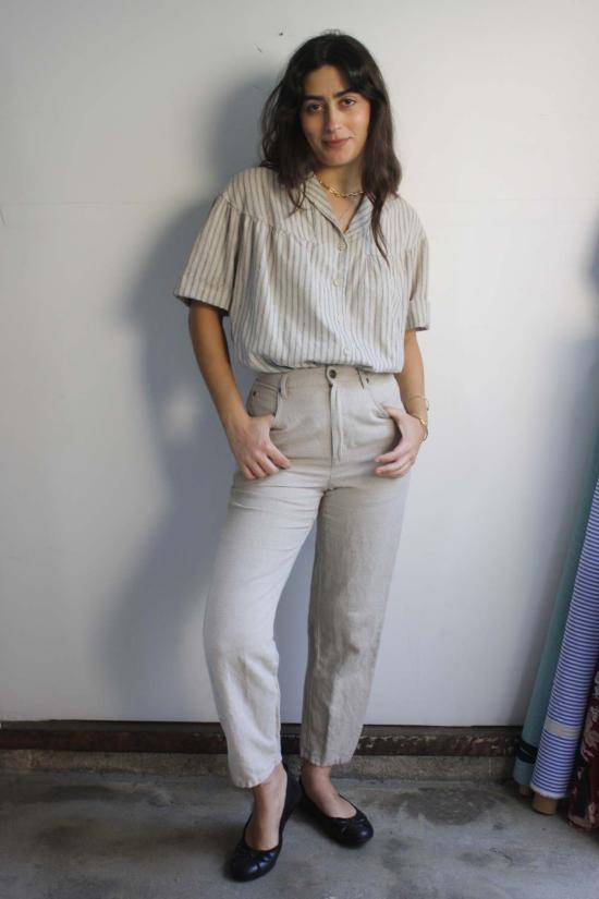  머틀 블라우스 젬마  프렌치 티킹