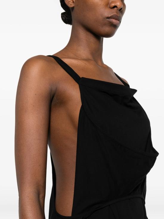 26SS 릭 오웬스 미디 원피스 RP01F6502JA09 BLACK - RICK OWENS