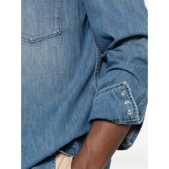 26SS 돈답 데님 셔츠 UC343R MF6 800 BLUE - DONDUP