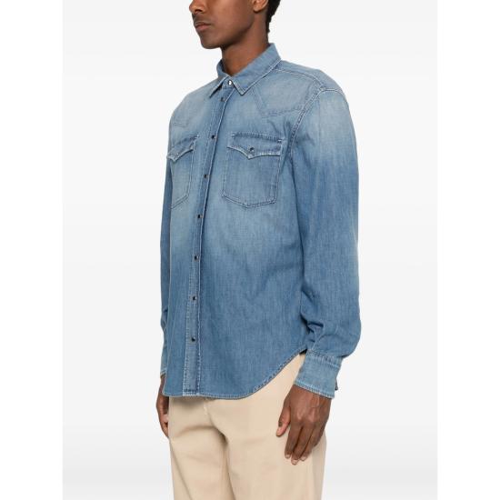 26SS 돈답 데님 셔츠 UC343R MF6 800 BLUE - DONDUP