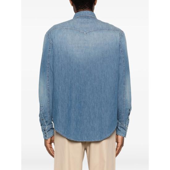 26SS 돈답 데님 셔츠 UC343R MF6 800 BLUE - DONDUP