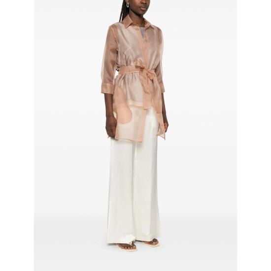 26SS 마짜렐리 블라우스 IRIS 3 ORGANZA E005 NEUTRALS - MAZZARELLI