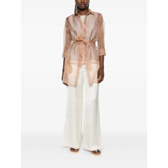 26SS 마짜렐리 블라우스 IRIS 3 ORGANZA E005 NEUTRALS - MAZZARELLI