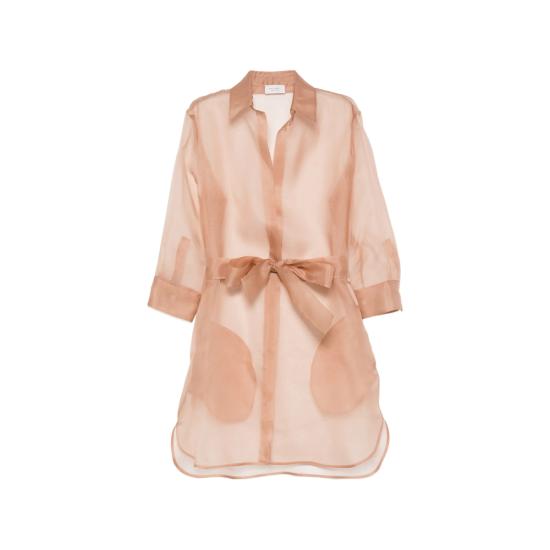 26SS 마짜렐리 블라우스 IRIS 3 ORGANZA E005 NEUTRALS