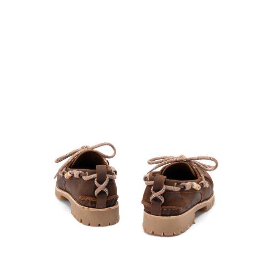 26SS 골든구스 왁스드 스웨이드 크루즈 로퍼 GMF01048 F008192 55372 BROWN - GOLDEN GOOSE