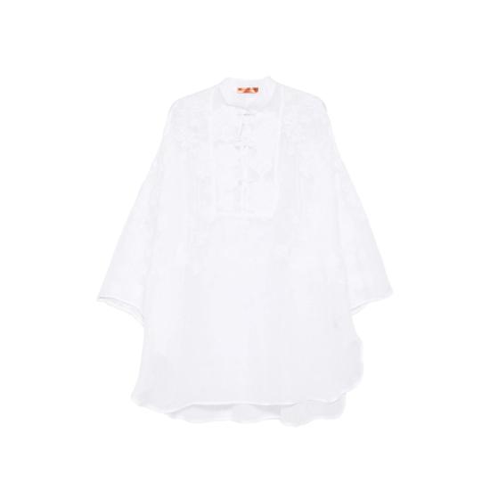 26SS 에르마노 설비노 미디 원피스 D484Q601KGC 10601 WHITE