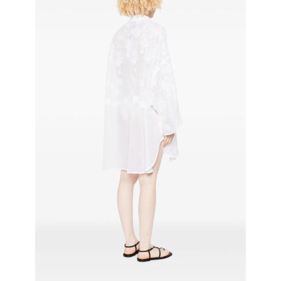 26SS 에르마노 설비노 미디 원피스 D484Q601KGC 10601 WHITE - ERMANNO SCERVINO