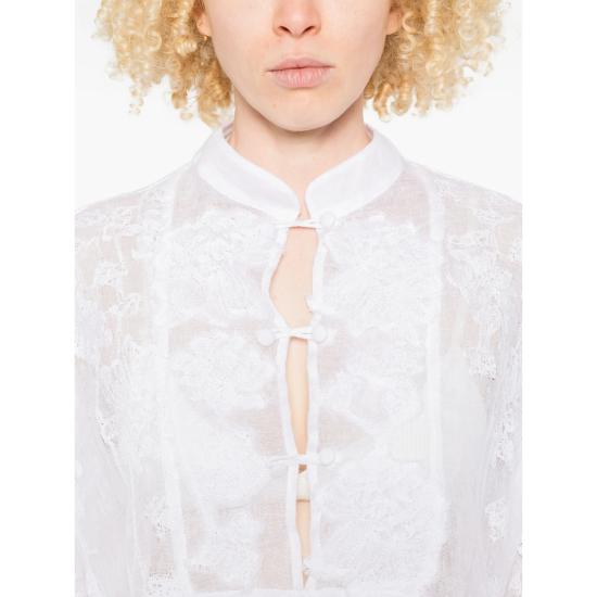 26SS 에르마노 설비노 미디 원피스 D484Q601KGC 10601 WHITE - ERMANNO SCERVINO