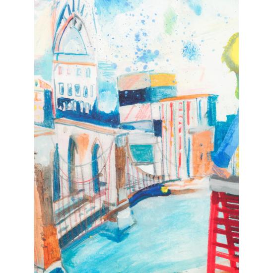 26SS 키드슈퍼 머플러/스카프 SCRF 01 MULTI BLUE - KIDSUPER