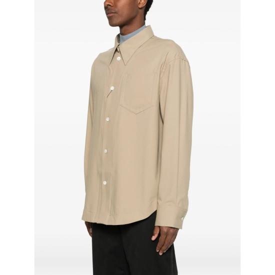 26SS 아미 긴팔 셔츠 USH808 WV0194 A036 NEUTRALS - AMI
