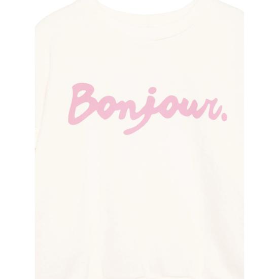 26SS [키즈] Mipounet 티셔츠 1231 01 BONJOUR ECRU NEUTRALS - OTHER BRANDS