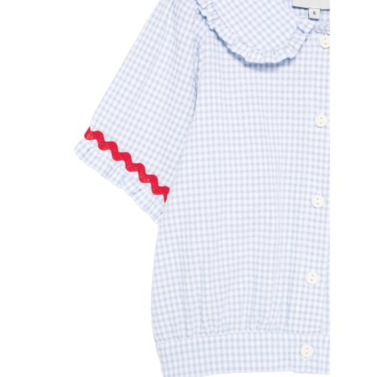 26SS [키즈] Mipounet 블라우스 222 04 SYLVIE BLUE BLUE WHITE - OTHER BRANDS