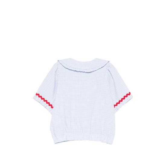 26SS [키즈] Mipounet 블라우스 222 04 SYLVIE BLUE BLUE WHITE - OTHER BRANDS