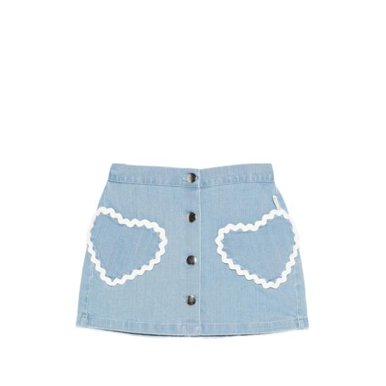 26SS [키즈] Mipounet 데님 스커트 462 04 LOUISE LGBLU BLUE