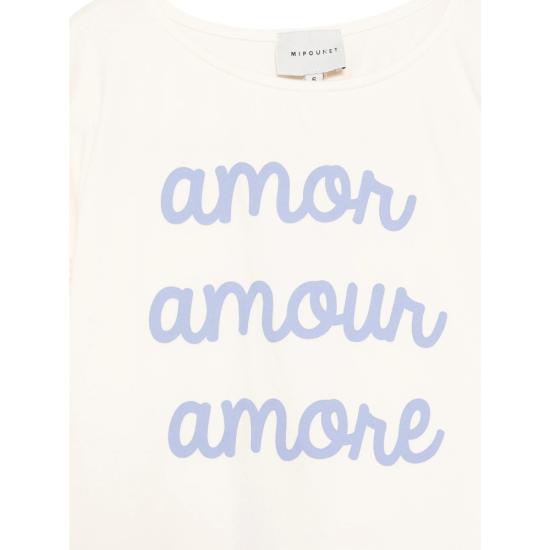 26SS [키즈] Mipounet 티셔츠 1125 01 AMOUR ECRU NEUTRALS - OTHER BRANDS