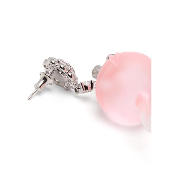 26SS 위민 이어링 26089PNK00DLR SILVER PINK - YVMIN