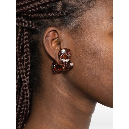 26SS 위민 싱글 이어링 26112TSP00DLR BROWN - YVMIN