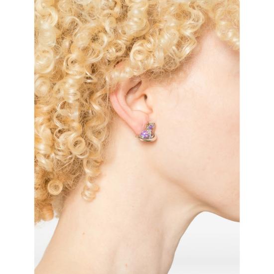 26SS 비비안웨스트우드 이어링 6201035R 02P725 P725 SILVER PURPLE - VIVIENNE WESTWOOD