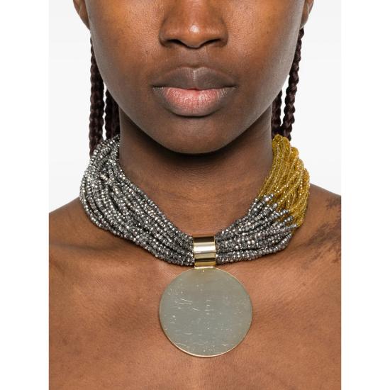 26SS 안토넬리 피렌체 목걸이/팬던트 Q0019 DAMIAN 962 GOLD GREY - ANTONELLI FIRENZE