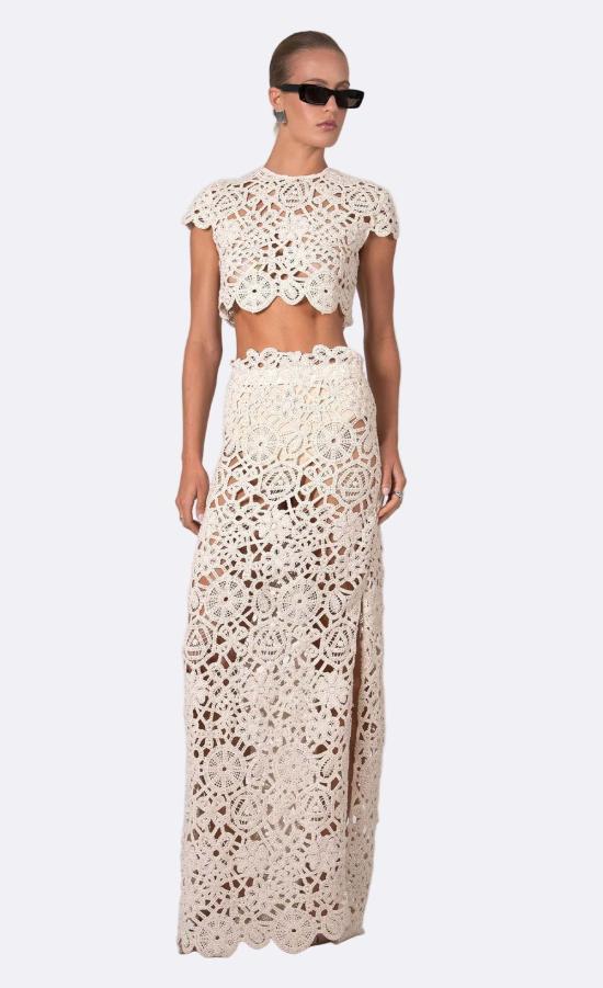  논살란트 레이블 롱 스커트 논샬랑 라벨 아나벨  베이지 - NONCHALANT LABEL