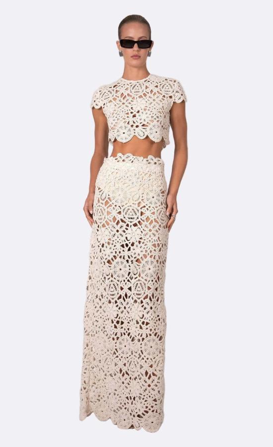  논살란트 레이블 롱 스커트 논샬랑 라벨 아나벨  베이지 - NONCHALANT LABEL