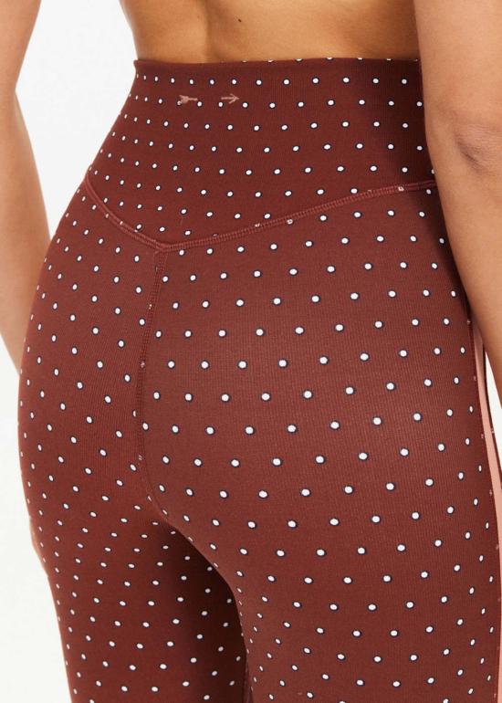  더 업사이드 레깅스 업사이드 마호 25인치 하이라이즈 미디 팬츠 폴카 도트 - THE UPSIDE