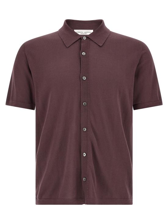 26SS 로베르토 콜리나 긴팔 셔츠 261MYA1002537 Bordeaux