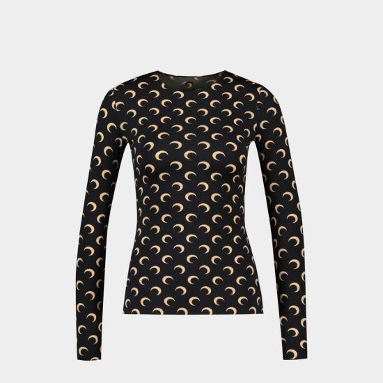 25SS 마린세르 반팔 티셔츠 WTS006AIT99 BROWN