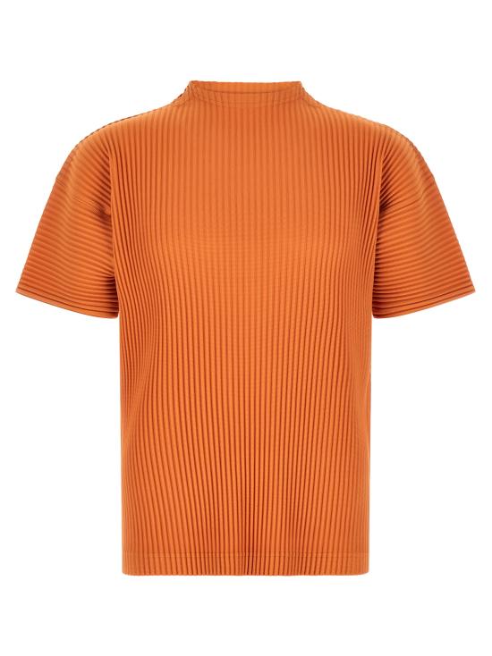 26SS 옴므 플리세 이세이 미야케 반팔 티셔츠 HP66JK03347 Orange