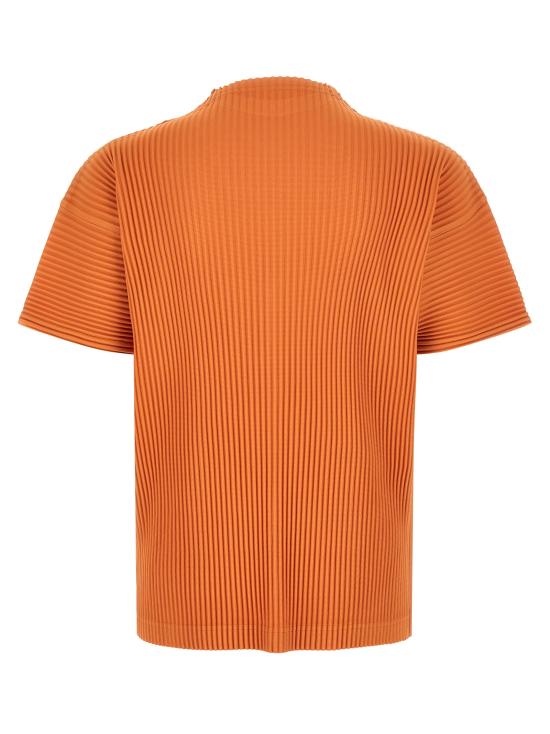 26SS 옴므 플리세 이세이 미야케 반팔 티셔츠 HP66JK03347 Orange - HOMME PLISSE' ISSEY MIYAKE