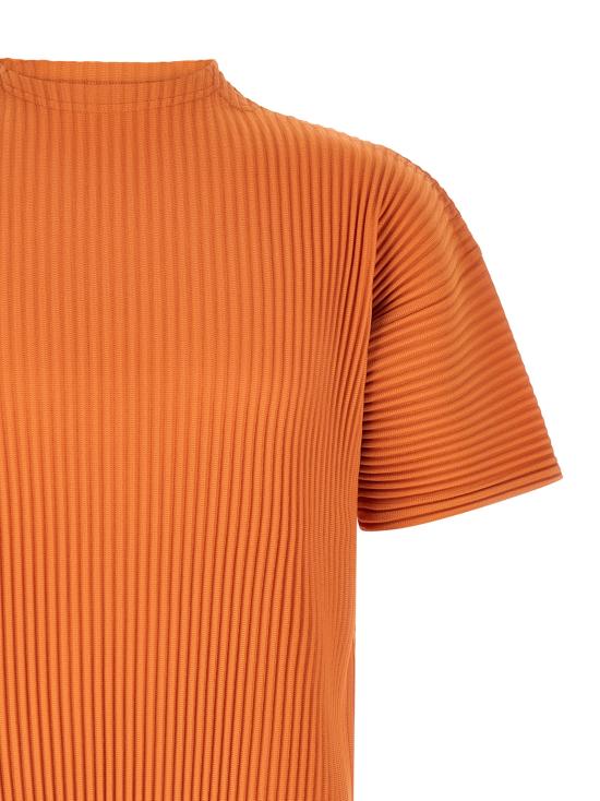 26SS 옴므 플리세 이세이 미야케 반팔 티셔츠 HP66JK03347 Orange - HOMME PLISSE' ISSEY MIYAKE