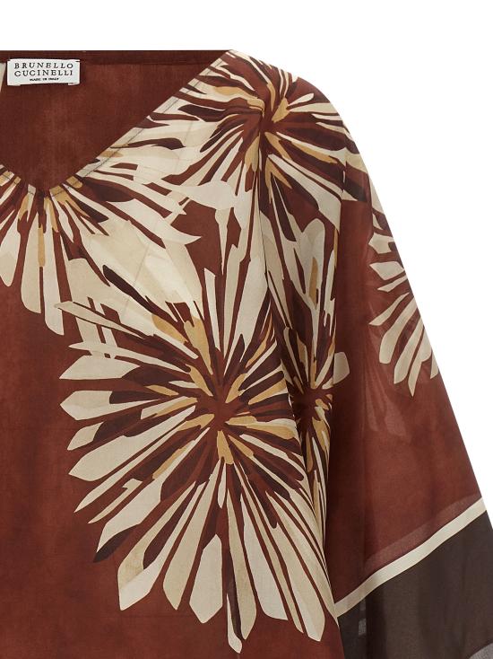 26SS 브루넬로 쿠치넬리 블라우스 MQ954HT502C008 Bordeaux - BRUNELLO CUCINELLI